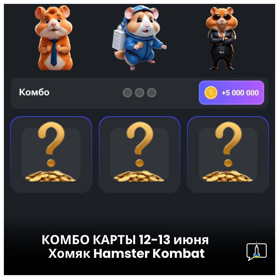 Комбо карты hamster kombat 13 июня