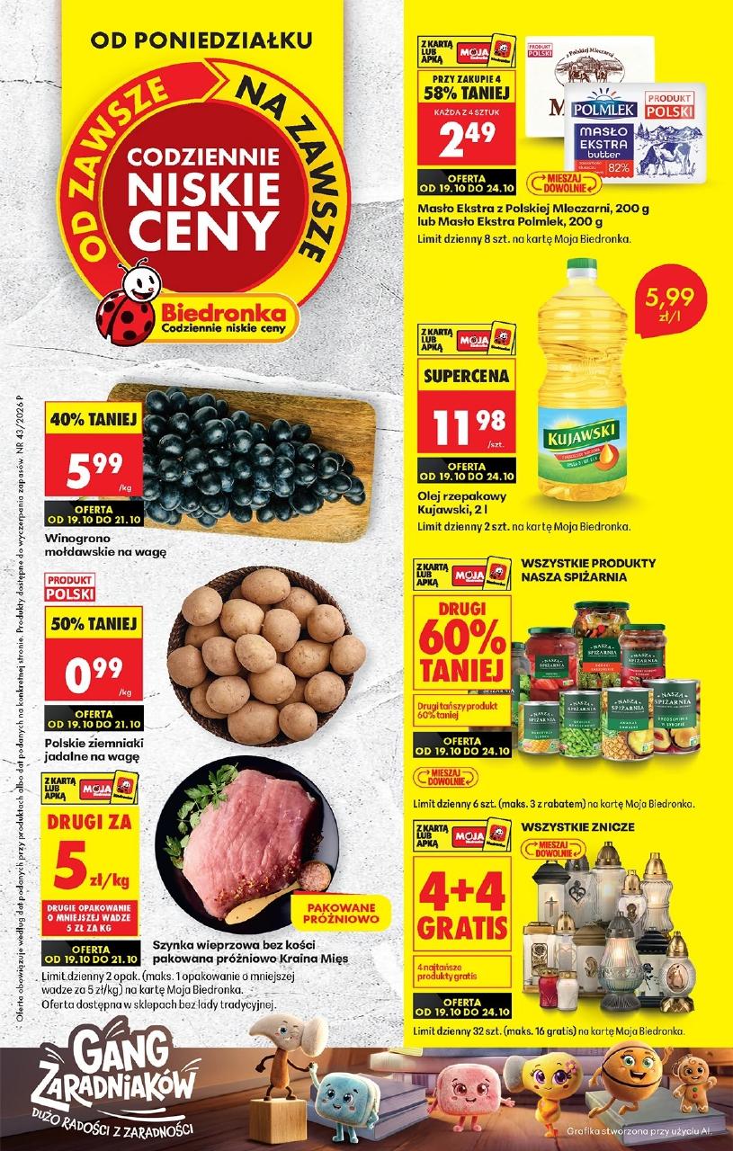 Gazetka Biedronka 19.10-24.10