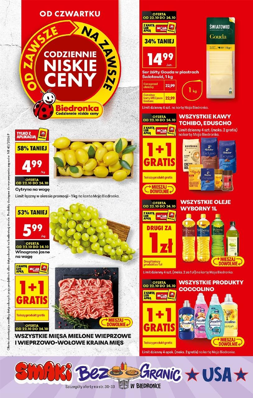 Gazetka Biedronka 22.10-28.10
