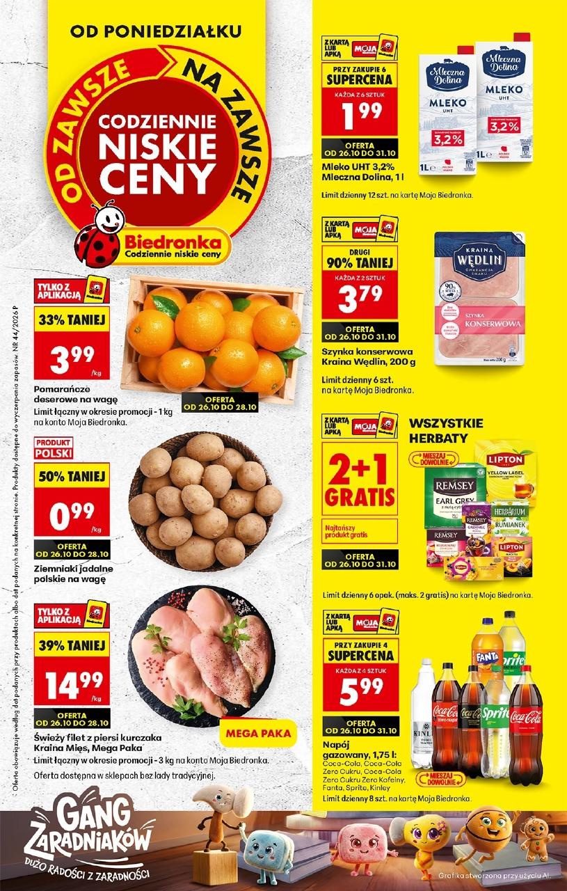 Gazetka Biedronka 26.10-31.10