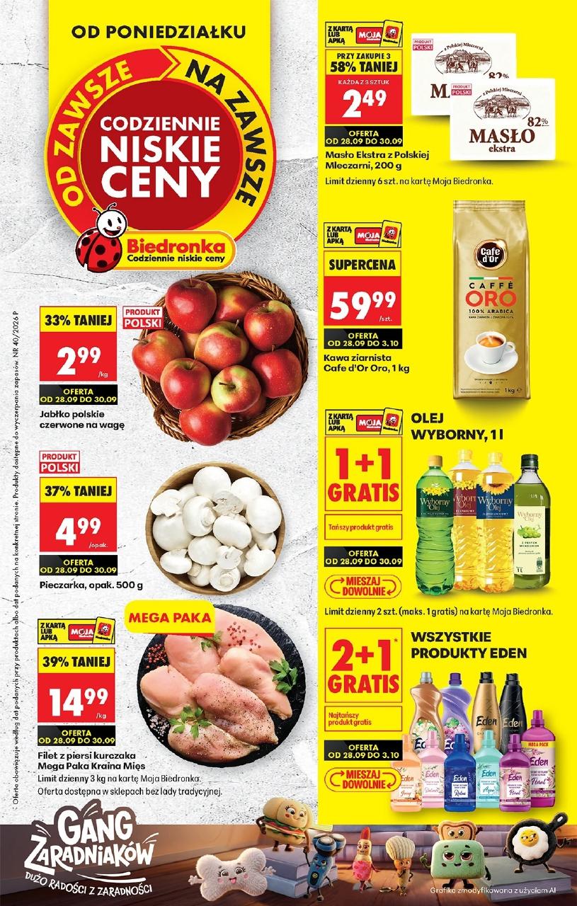 Gazetka Biedronka 28.09-03.10