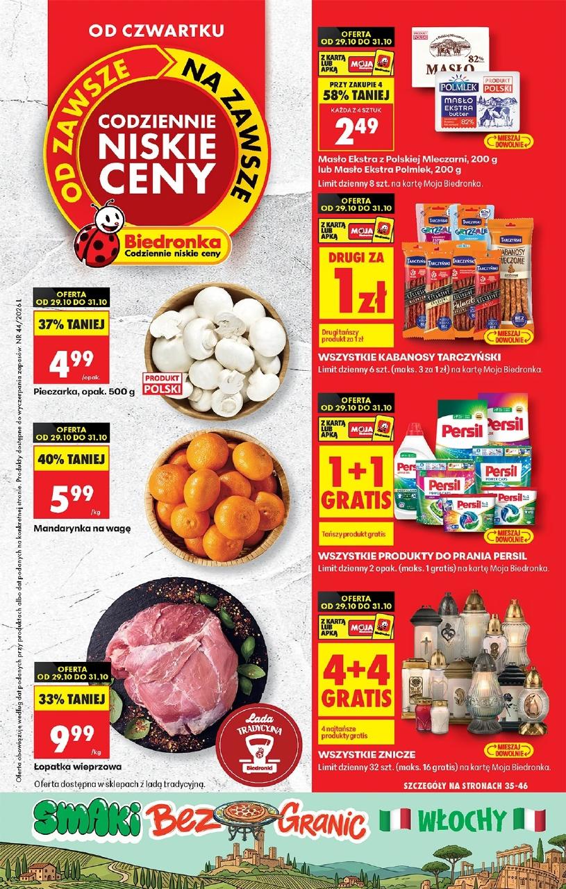 Gazetka Biedronka 29.10-04.11