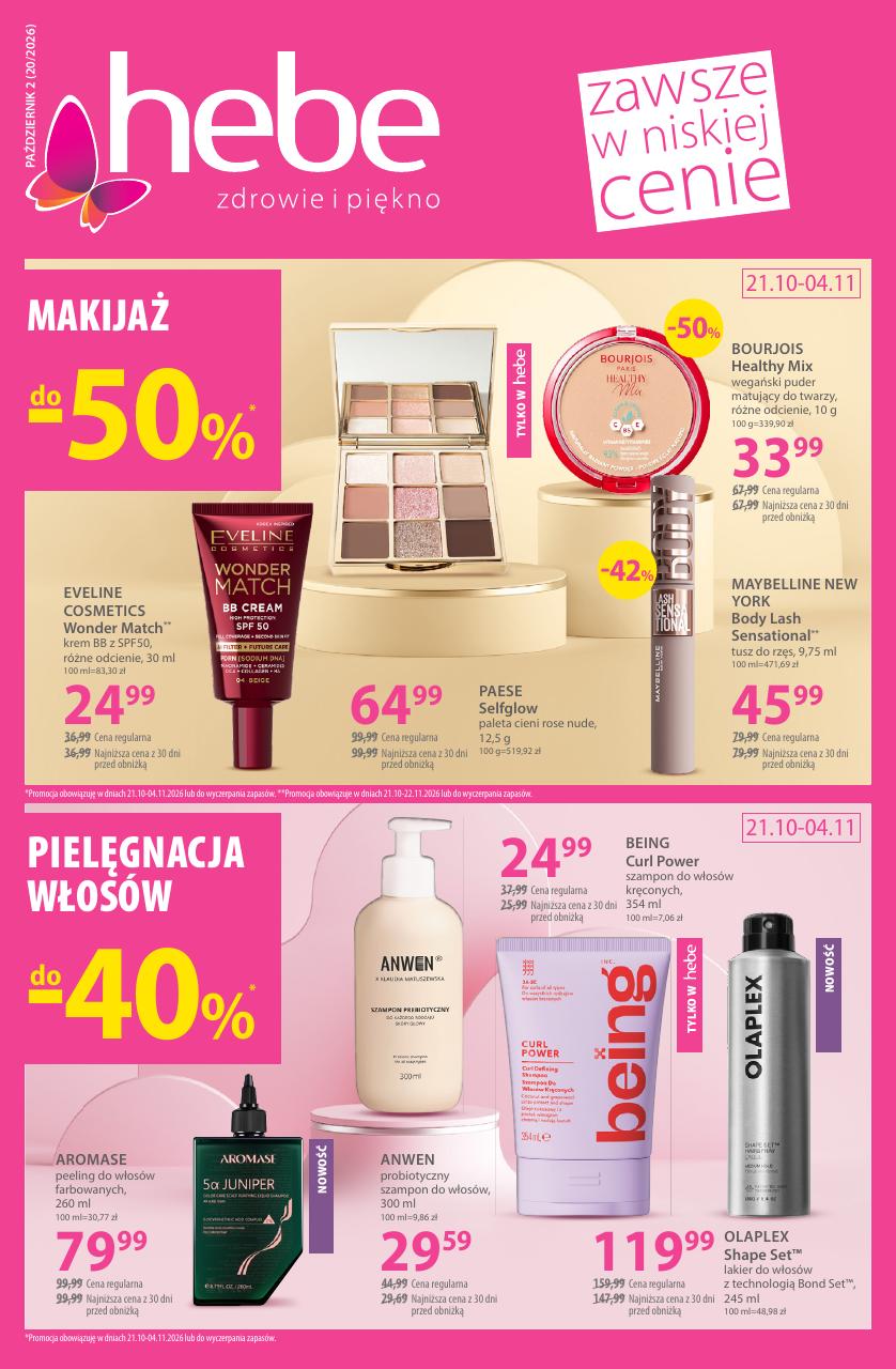 Gazetka Hebe 21.10-04.11