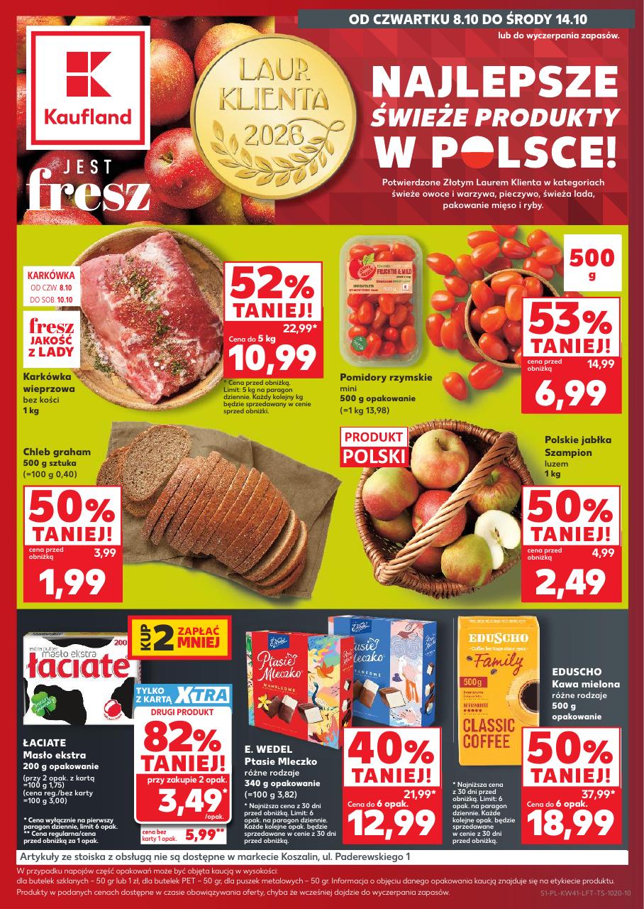 Gazetka Kaufland 08.10-14.10